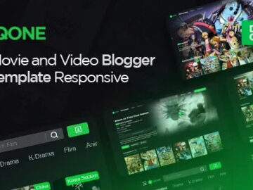 iQONE - Video and Movie Blogger Template Responsive